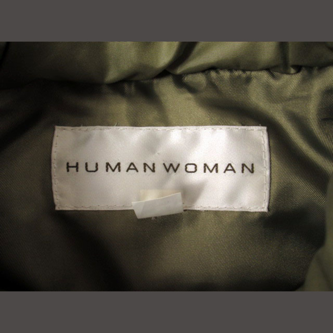 HUMAN WOMAN(ヒューマンウーマン)のヒューマンウーマン HUMAN WOMAN ジャケット 中綿 フード ファー レディースのジャケット/アウター(ブルゾン)の商品写真