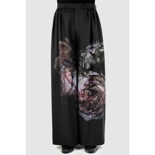 経典ブランド 花柄 21ss musician lad 新品 フレア 46 スラックス