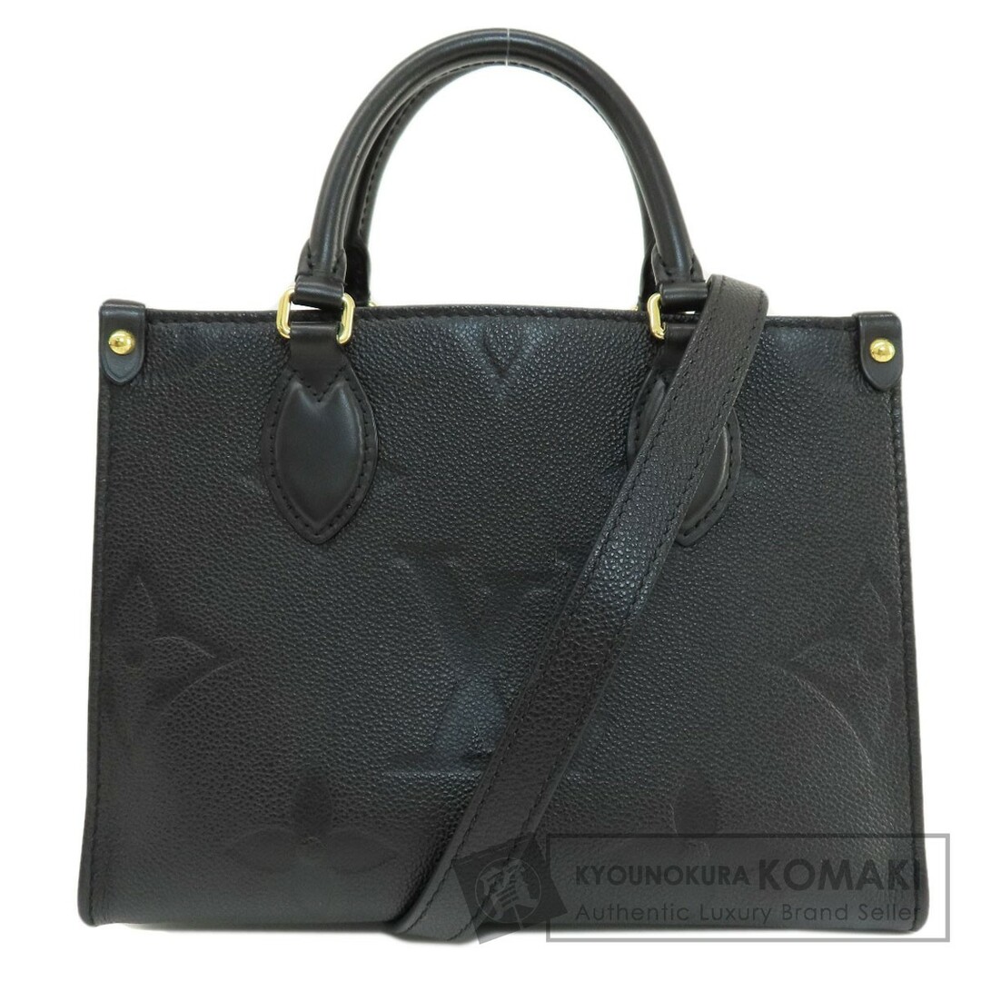 ブラックブラック系LOUIS VUITTON M45653 オンザゴーPM ハンドバッグ アンプラント レディース