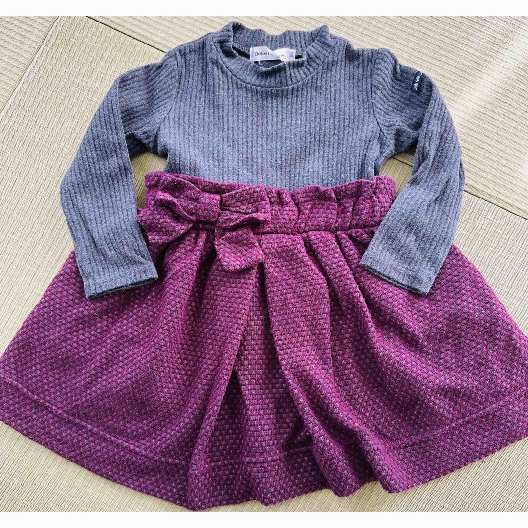 BeBe(ベベ)のBeBe べべ ワンピース 95センチ キッズ/ベビー/マタニティのキッズ服女の子用(90cm~)(ワンピース)の商品写真