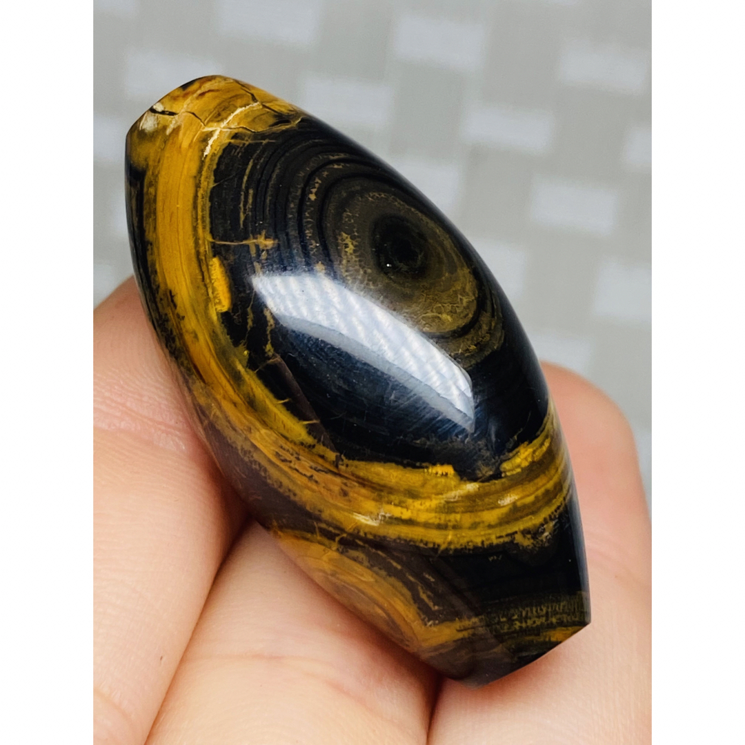 蒙天珠 三眼龍眼天珠 天珠 老天珠 老鉱天珠 自然に作られた点天珠 天珠