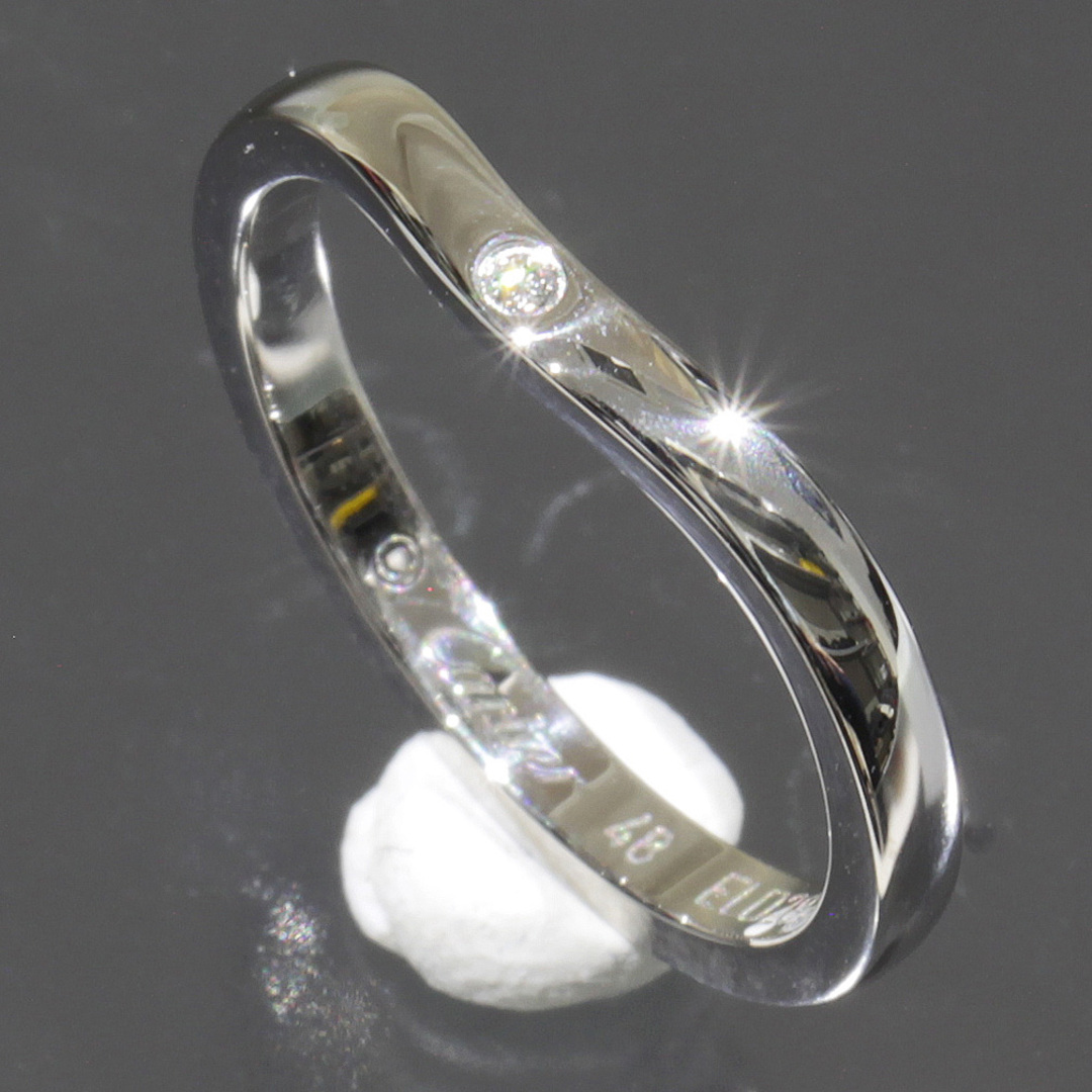 Cartier - カルティエ バレリーナ 48 ダイヤ3P リング PT950 箱 E0405