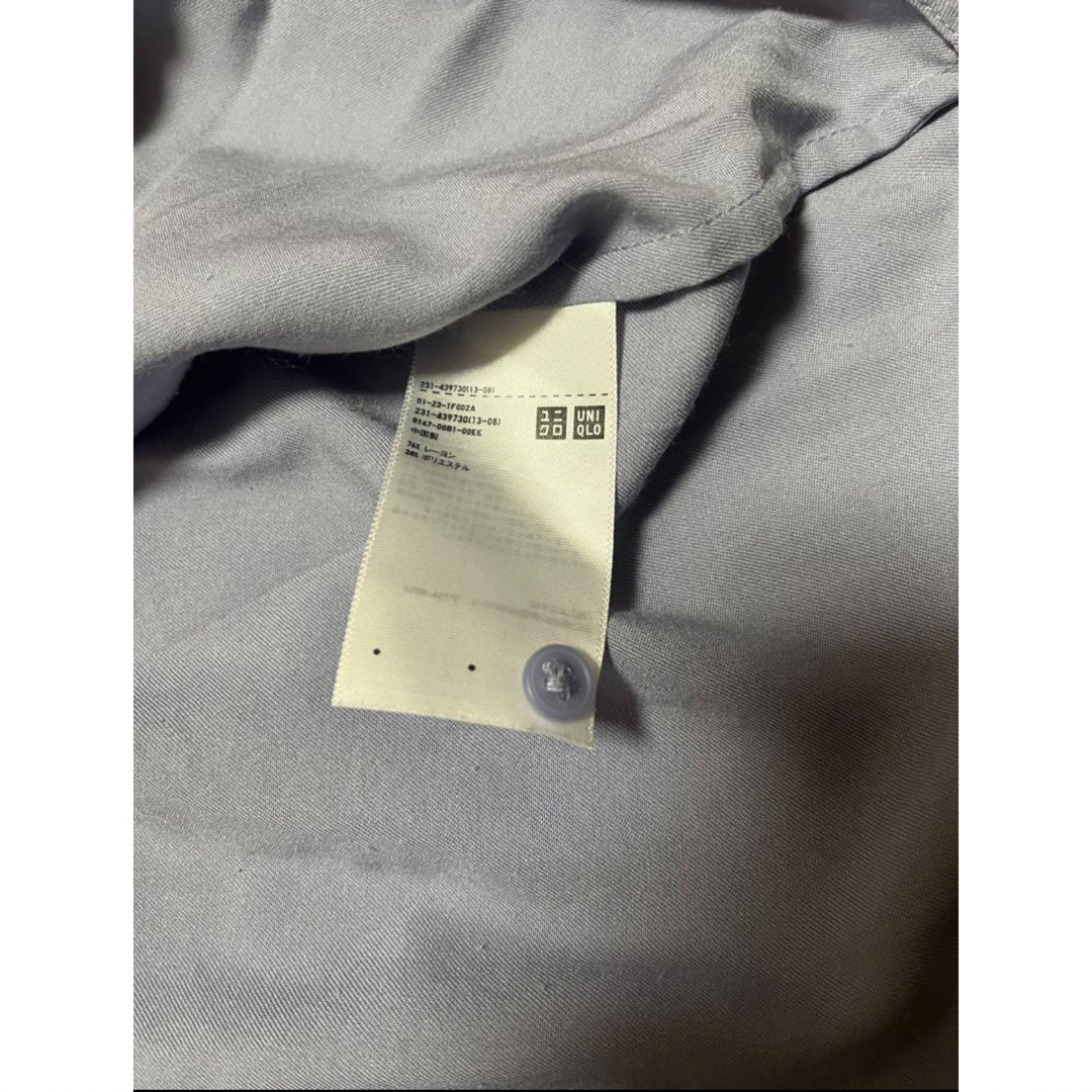 UNIQLO(ユニクロ)のUNIQLO レーヨンシャツ（ブラウス ワイシャツ） レディースのトップス(シャツ/ブラウス(長袖/七分))の商品写真