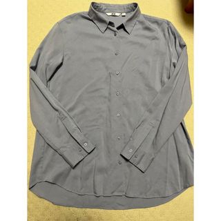 ユニクロ(UNIQLO)のUNIQLO レーヨンシャツ（ブラウス ワイシャツ）(シャツ/ブラウス(長袖/七分))