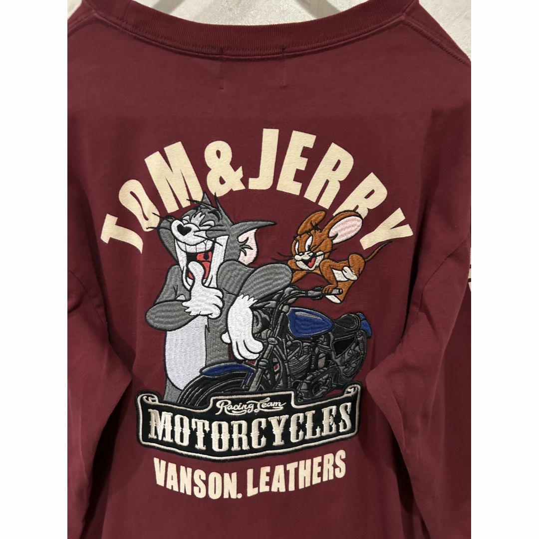 VANSON - ＊vanson×TOMandJERRY トムとジェリー 刺繍 Tシャツ XLの通販 ...