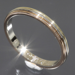 カルティエ(Cartier)のカルティエ 指輪 スリーカラーリング メンズ 23号 64 K18 E0331(リング(指輪))