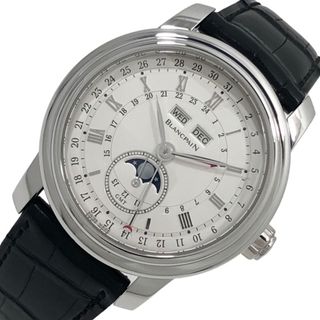 ブランパン(BLANCPAIN)の　ブランパン BLANCPAIN ル・ブラスス 4276-3442A-55B ホワイト文字盤 PT/革ベルト 自動巻き メンズ 腕時計(その他)