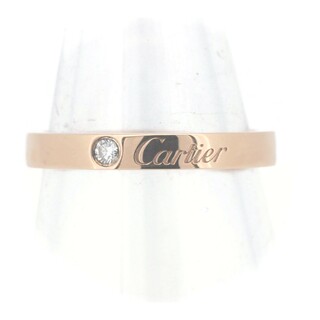 カルティエ(Cartier)の目立った傷や汚れなし カルティエ エングレーブド ダイヤモンド リング 指輪 14.5号 CRB4086455 K18PG(18金 ピンクゴールド)(リング(指輪))