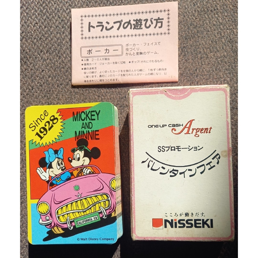 Disney(ディズニー)のMickey & MinnieトランプSinse1928PLAYING C エンタメ/ホビーのテーブルゲーム/ホビー(トランプ/UNO)の商品写真