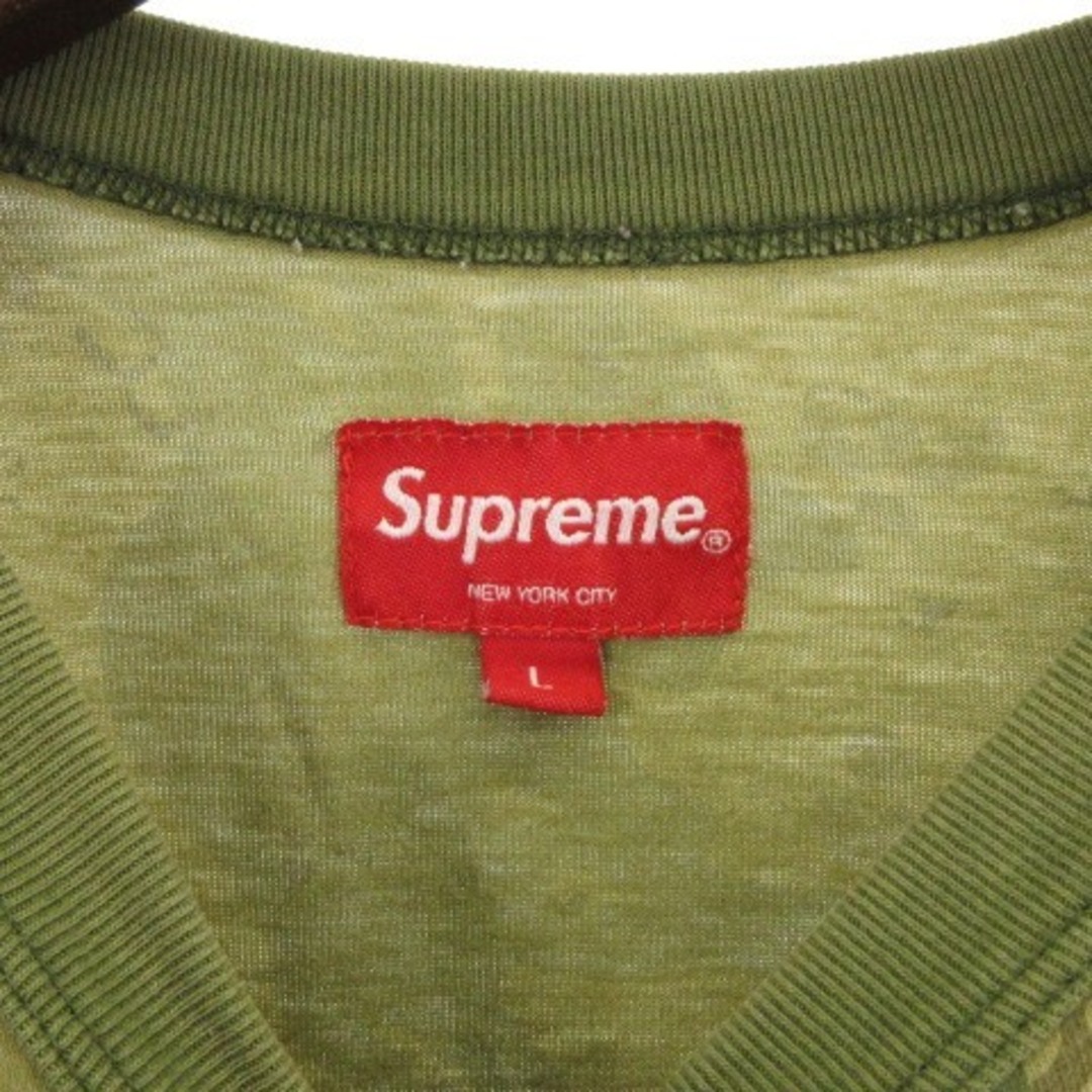 Supreme - シュプリーム ポケットTシャツ 迷彩 カモ柄 緑系 L ☆AA☆の