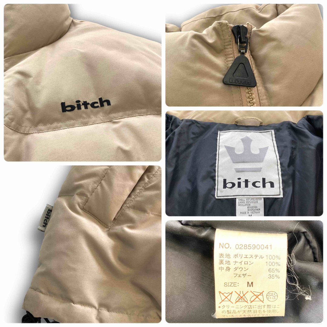 bitch】(激レア) 90s ビッチスケートボード ダウンジャケット 古着の