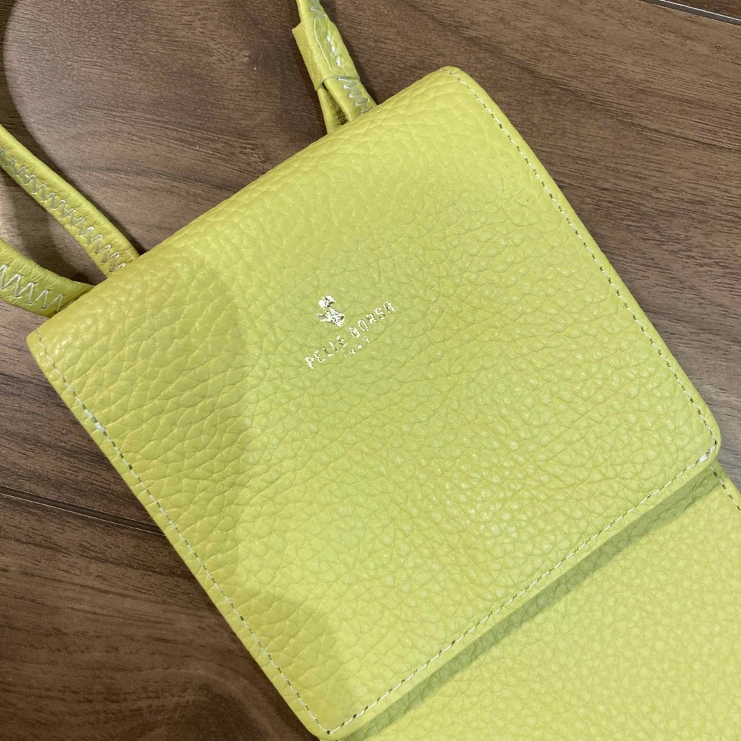 極美品】pelle bolsa ペレボルサ ショルダーバッグ サコッシュ-
