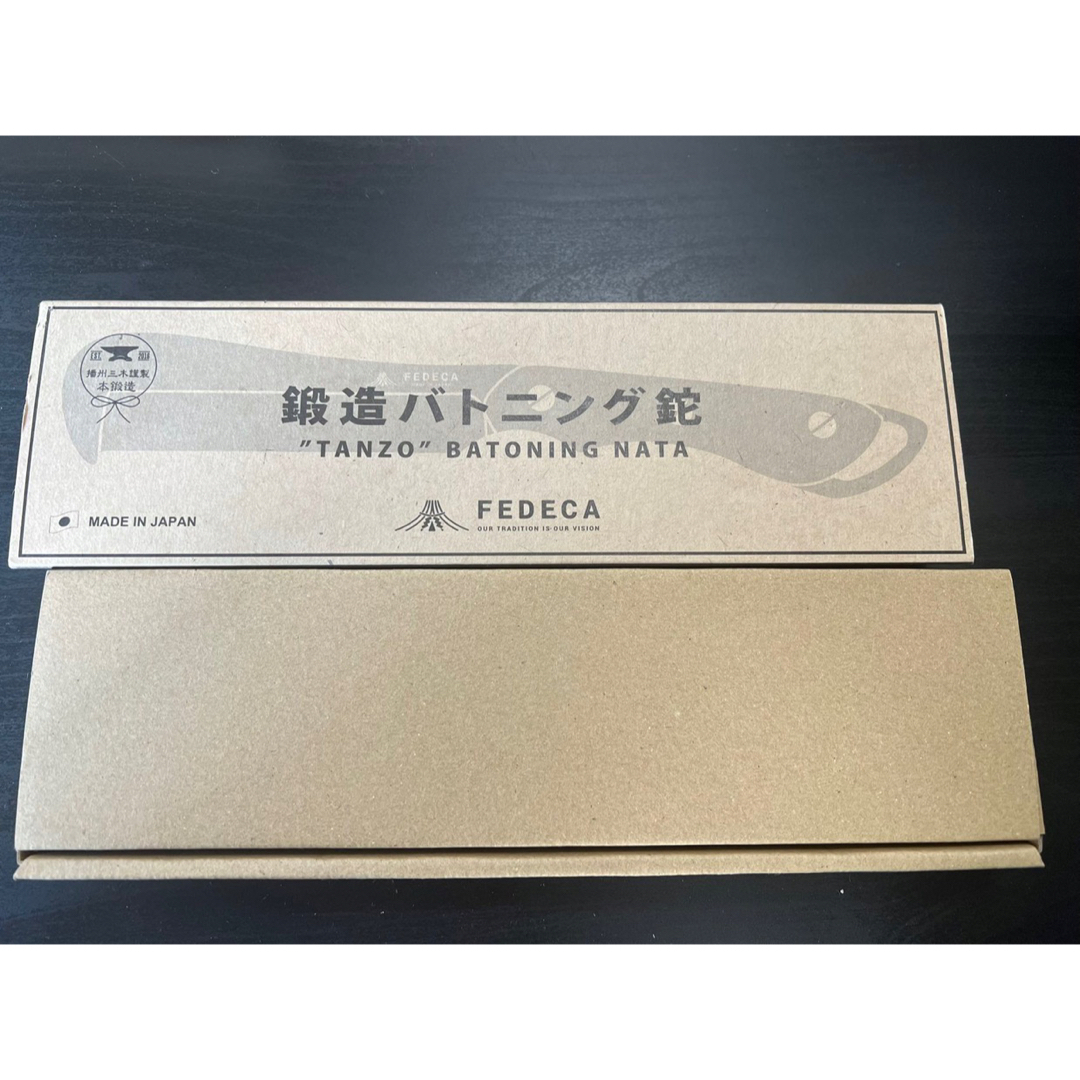 FEDECA フェデカ 鍛造バトニング鉈 マルチカラー約300g付属品