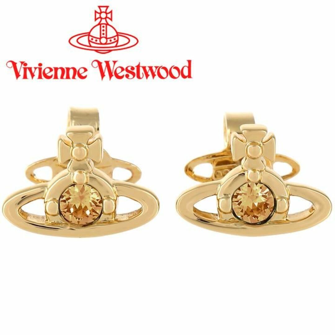 ヴィヴィアンウエストウッド ピアス Vivienne Westwood ナノソリティアピアス ゴールド 62010037-R121 レディース メンズ 男女兼用 【新品・未使用】 【ラクマ公式ショップ】