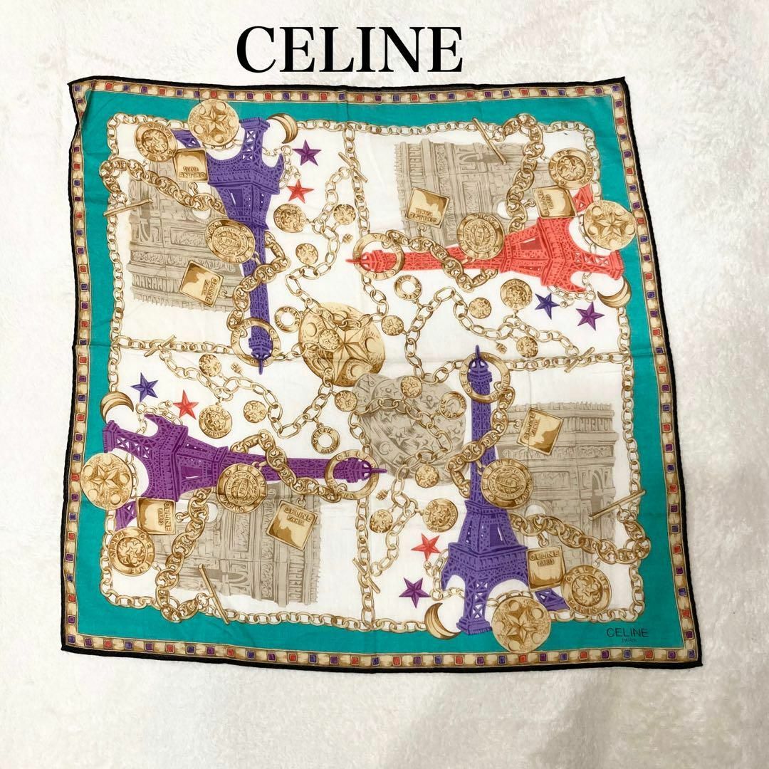 celine(セリーヌ)のCELINE、BURBURY セリーヌ、バーバリー　ハンカチ3枚セット レディースのファッション小物(ハンカチ)の商品写真