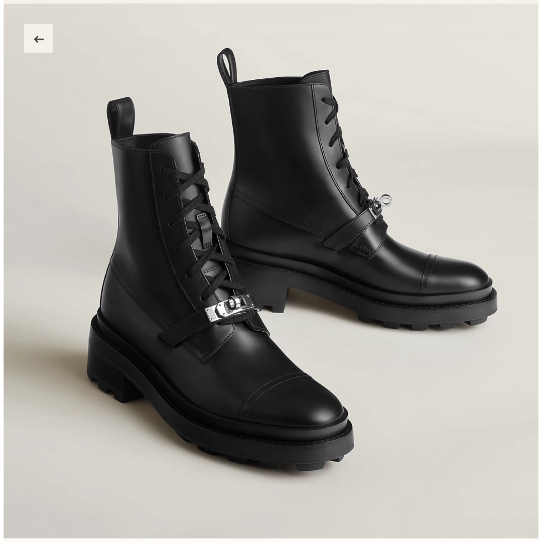 エルメス HERMES ショートブーツ ファンク ブーツ 38 24cm-