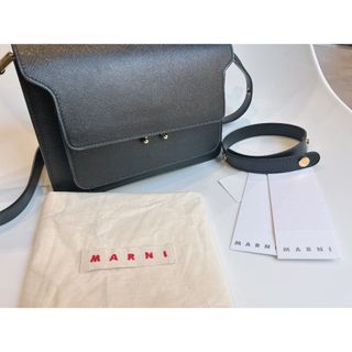 新品 23ss MARNI ショルダーバッグ 黒紺 5102Hiro1313マルニ小物