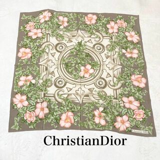 クリスチャンディオール(Christian Dior)の希少　ChristianDior クリスチャンディオール　スカート　花柄　シルク(バンダナ/スカーフ)