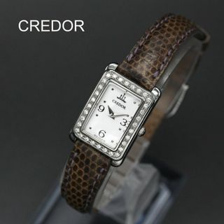 新春【美品】SEIKO CREDOR  腕時計10ポイントダイヤモンド  稼動品