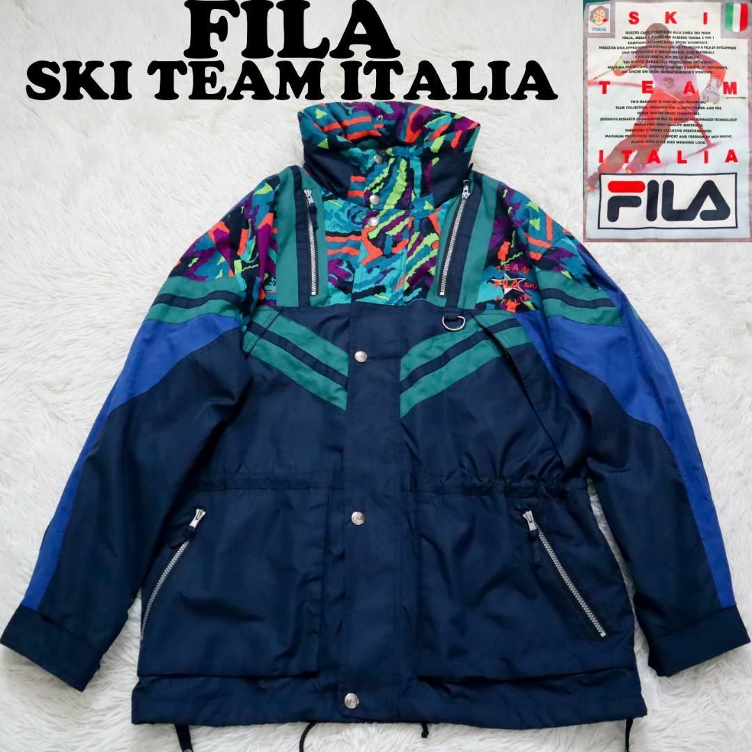 FILA 90s スキー チームイタリア 中綿ジャケット スキーウェアサイズ