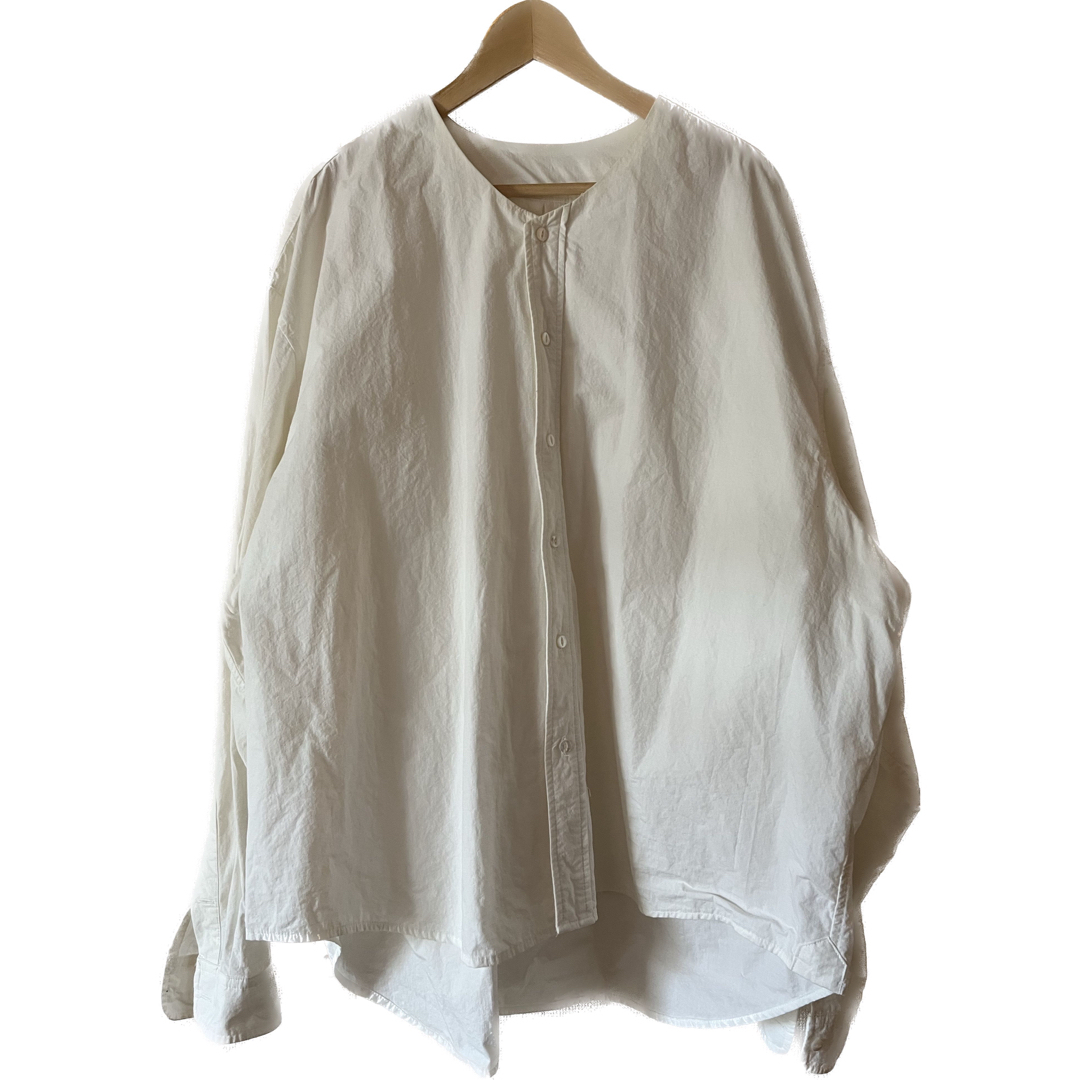 Sillage COLLARLESS SHIRT SHORT 1LDK シャツ-