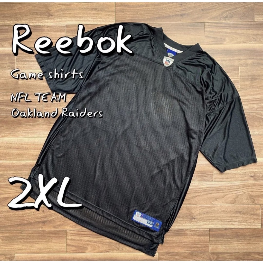 Reebokリーボック NFLオークランドレイダース ゲームシャツ２XL ＃84