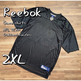 Reebokリーボック NFLオークランドレイダース ゲームシャツ２XL ＃84(アメリカンフットボール)