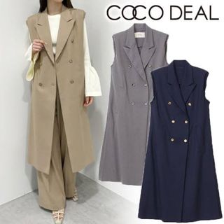 ココディール(COCO DEAL)のココディール ダブル釦ロングジレセットアップ(セット/コーデ)