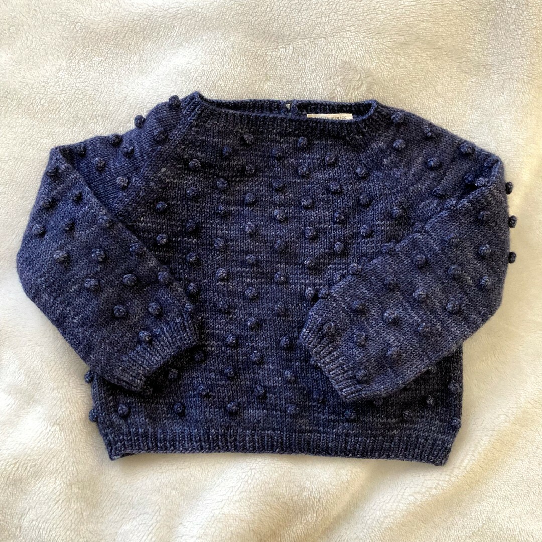 misha and puff popcorn sweater ink 4～5y