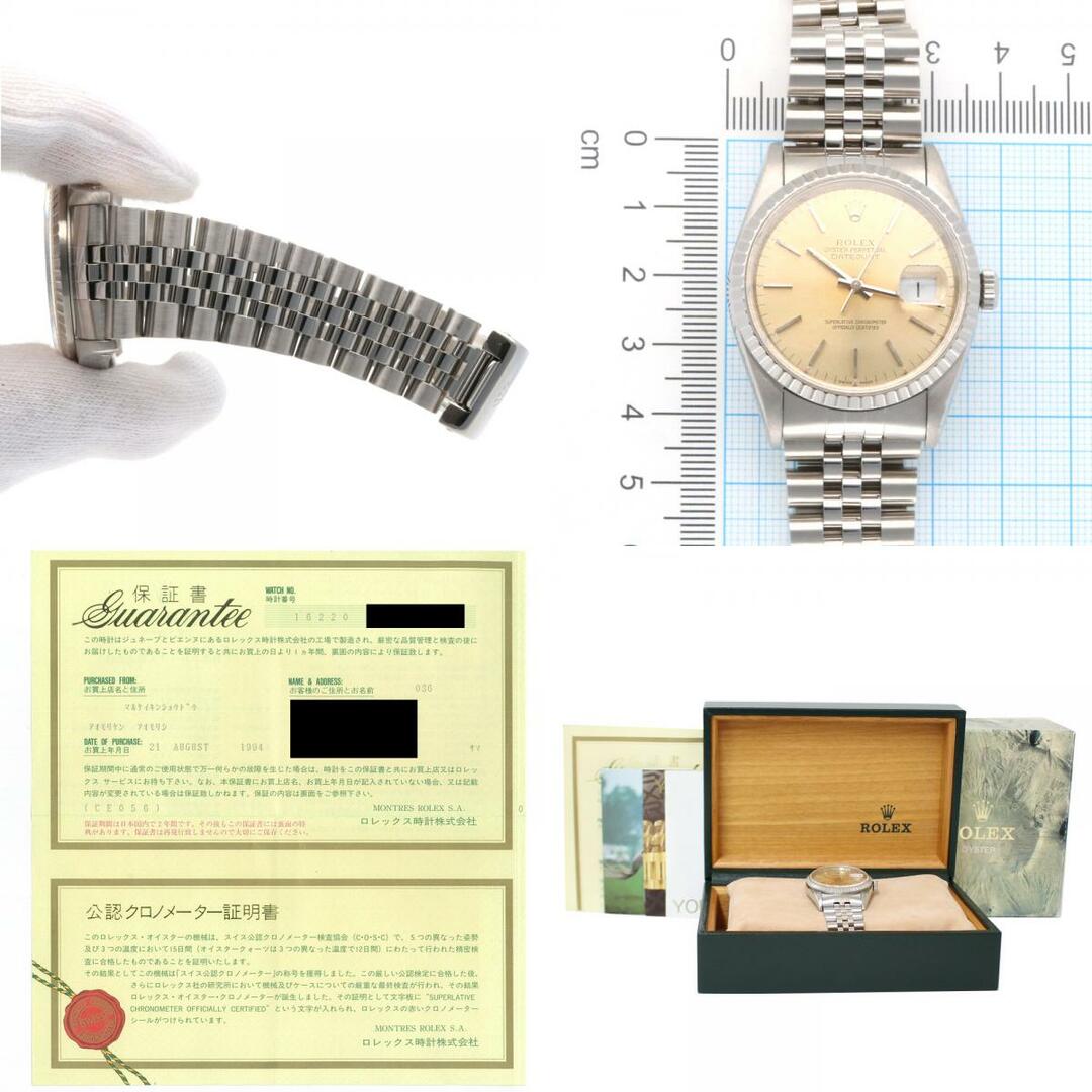 ロレックス  デイトジャスト オイスターパーペチュアル 腕時計 ステンレススチール 16220 自動巻き メンズ 1年保証  ROLEX