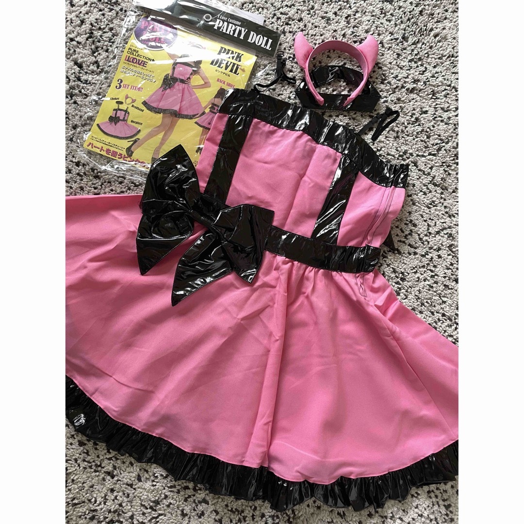 PARTY DOLL ハロウィン コスプレ PINK DEVIL  新品✨ エンタメ/ホビーの同人誌(コスプレ)の商品写真