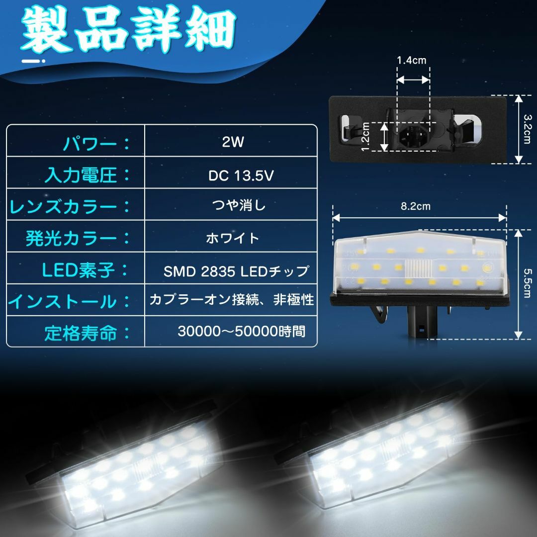 GemPro プリウス30系 ZVW30 ZVW35 ナンバー灯 LED プリウ 5