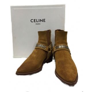 セリーヌ(celine)のセリーヌ　20AW/カマルグバイカーチェルシーブーツ/キャメル(ブーツ)