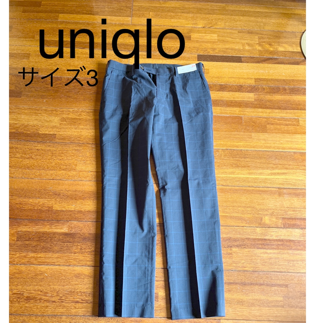 UNIQLO(ユニクロ)のuniqlo ドライストレッチパンツ　67blue サイズ3 メンズのパンツ(スラックス)の商品写真