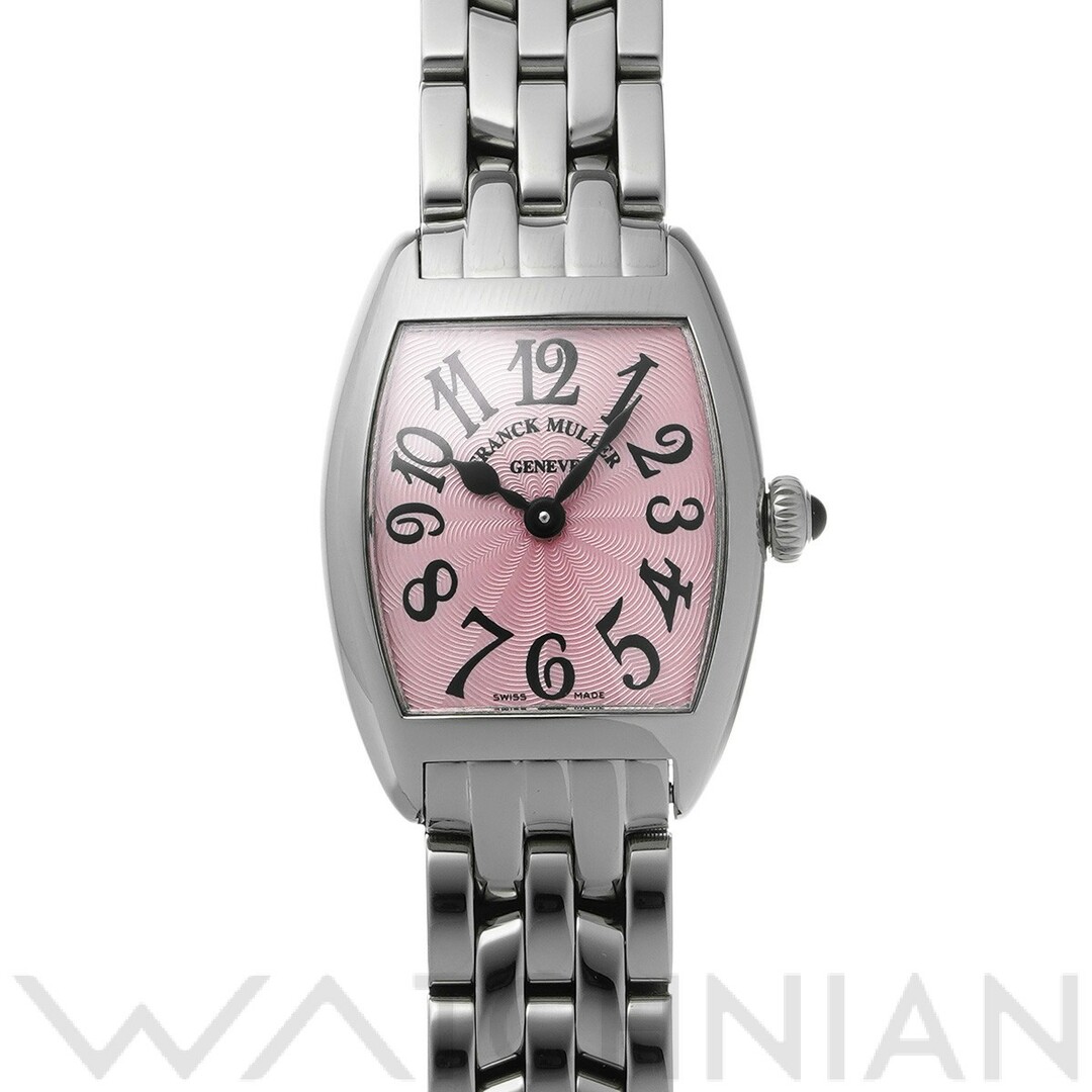 代引き人気 中古 フランクミュラー FRANCK MULLER 2252QZ ピンク レディース 腕時計 腕時計