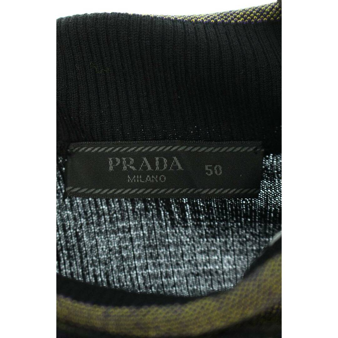 PRADA(プラダ)のプラダ  22AW ジャガードロゴコットンタートルネックニット メンズ 50 メンズのトップス(ニット/セーター)の商品写真