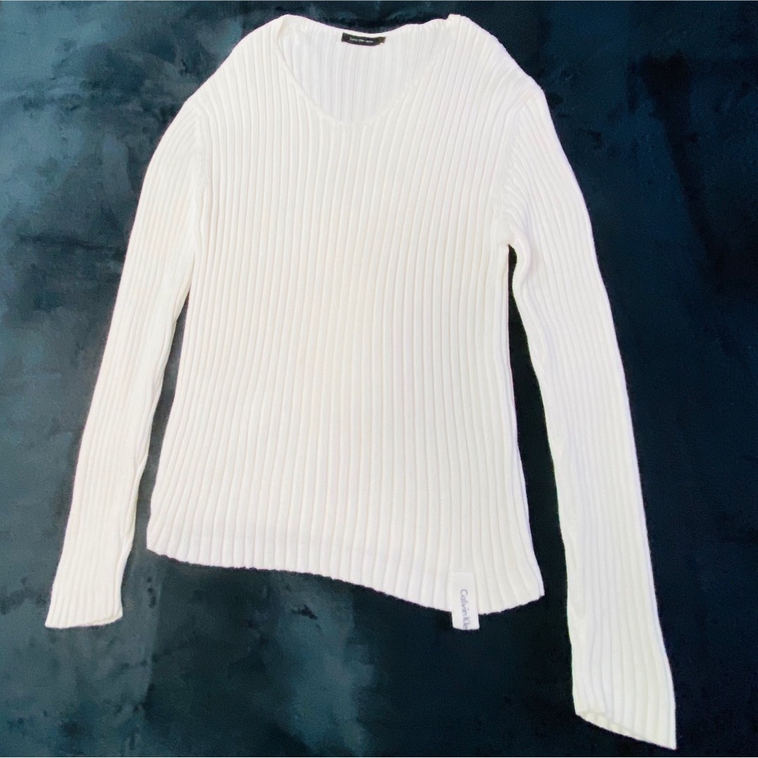 Calvin Klein(カルバンクライン)のカルバンクライン メンズ Vネックセーター Mサイズ メンズのトップス(ニット/セーター)の商品写真