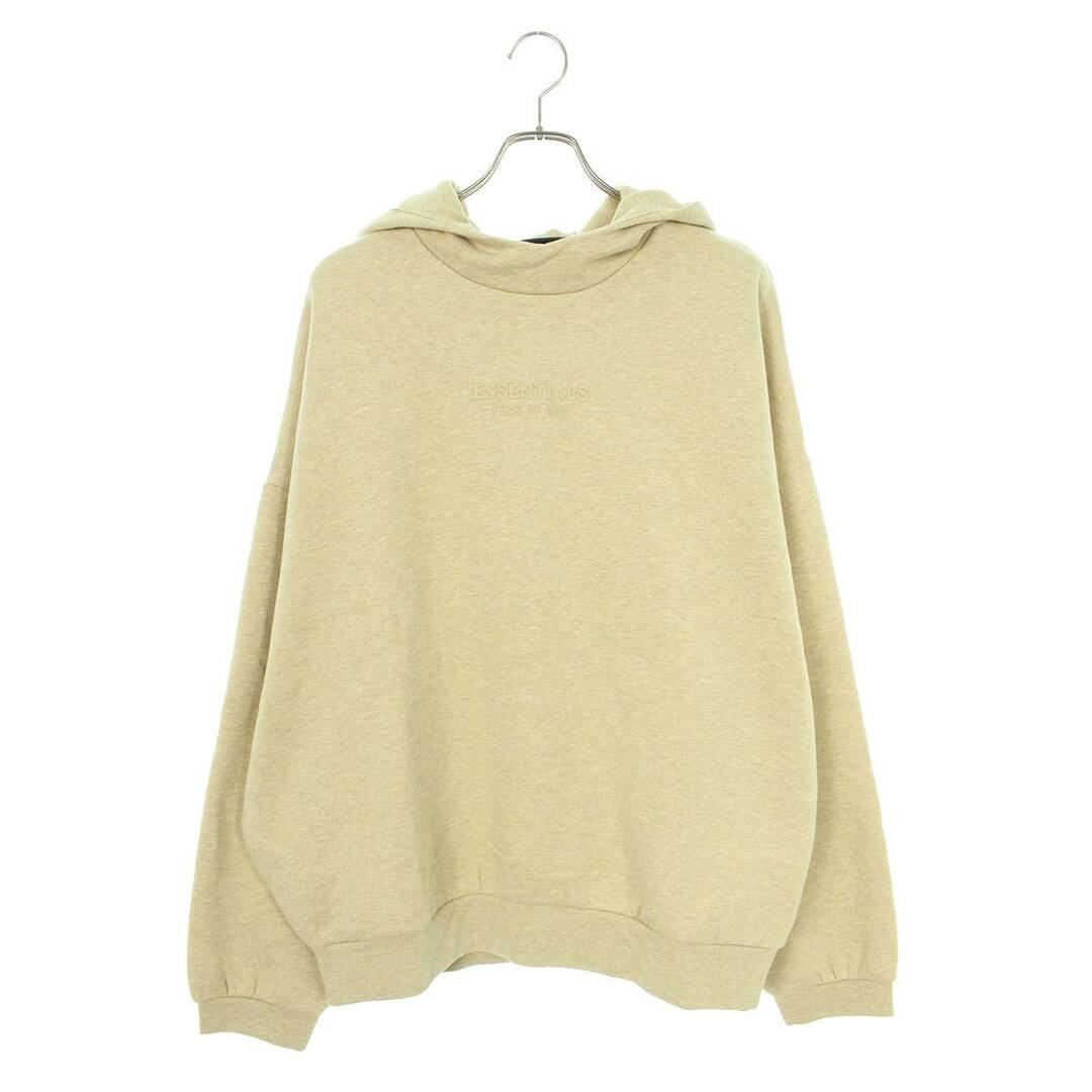 フォグ  ESSENTIALS Hoodie  Silver Cloud フロントロゴプルオーバーパーカー メンズ Lパーカー