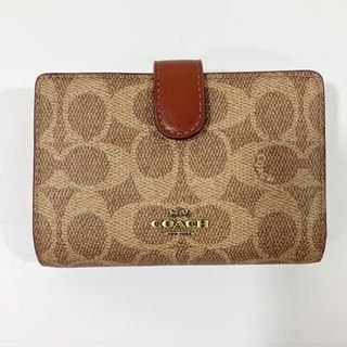 コーチ(COACH)のコーチ　財布　coach ２つ折り　レディース　新品未使用　一部革剥がれ有り(財布)