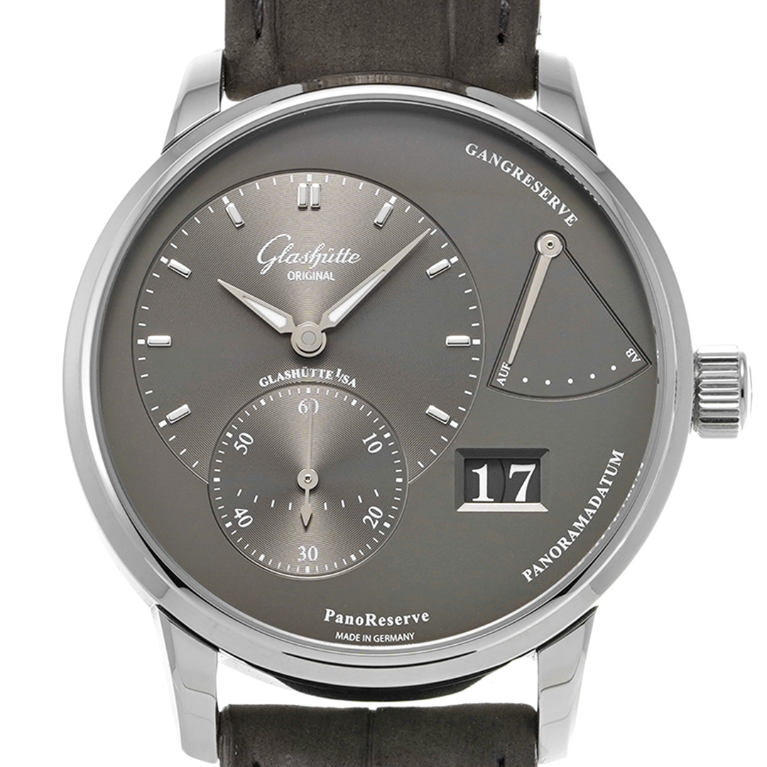 グラスヒュッテ オリジナル GLASHUTTE ORIGINAL 1-65-01-23-12-62 ダークグレー メンズ 腕時計