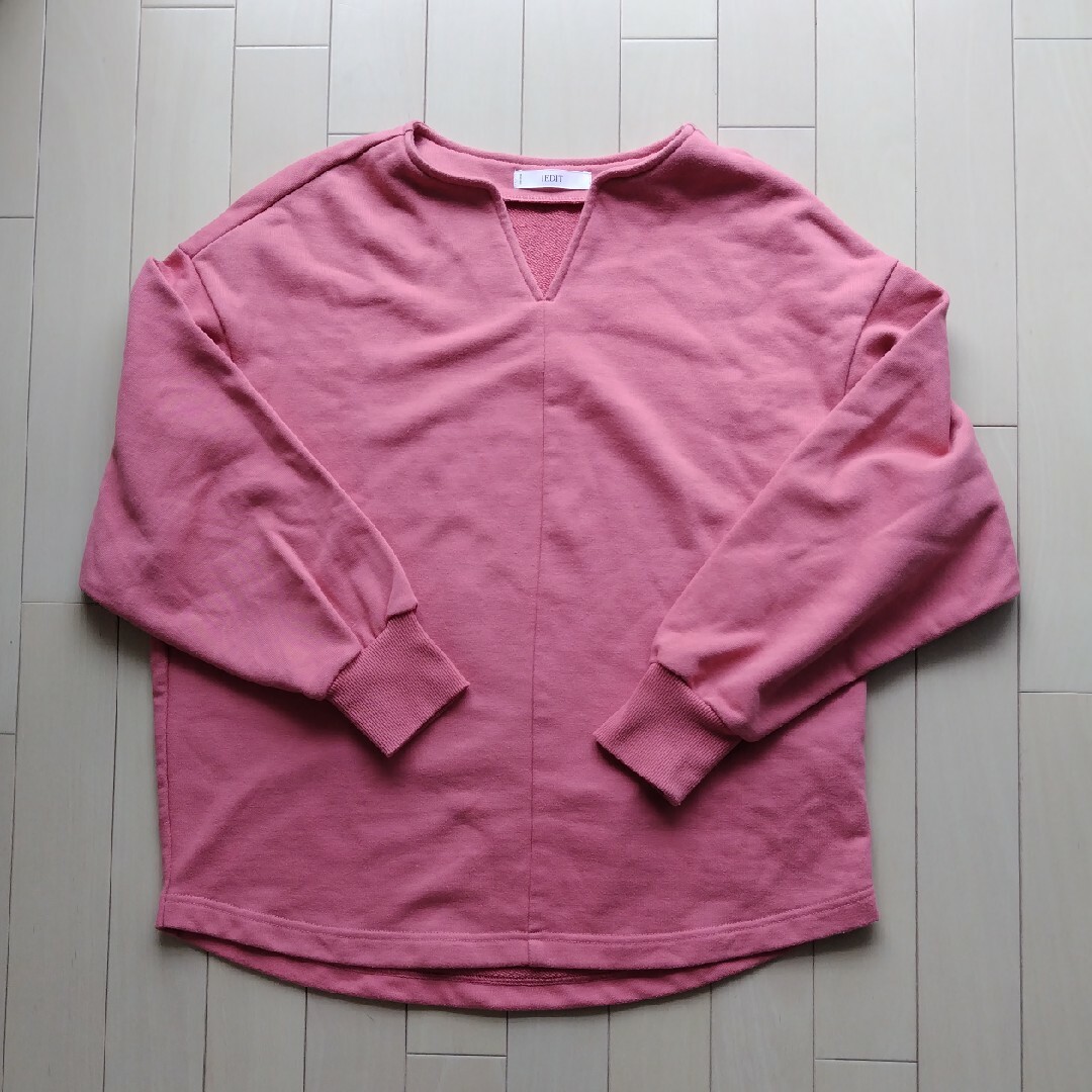 FELISSIMO(フェリシモ)のフェリシモ 大人のピンク ニット カットソー IEDIT レディースのトップス(ニット/セーター)の商品写真
