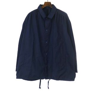 ポーター(PORTER)のPorter Classic ポータークラシック 22SS POPLIN GATHERED JACKET ポプリンギャザーコーチジャケット ネイビー 4(ブルゾン)