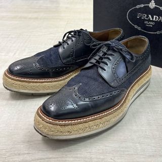 PRADA   PRADA プレーントゥ オックスフォード シューズ US7.5 DNC