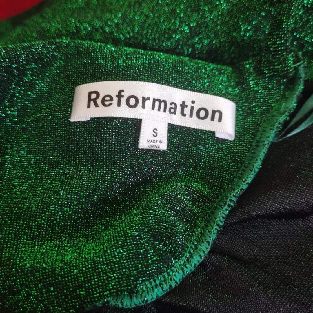 ❤️Reformation 新作新品　赤　ロングワンピース　2色　キラキラ