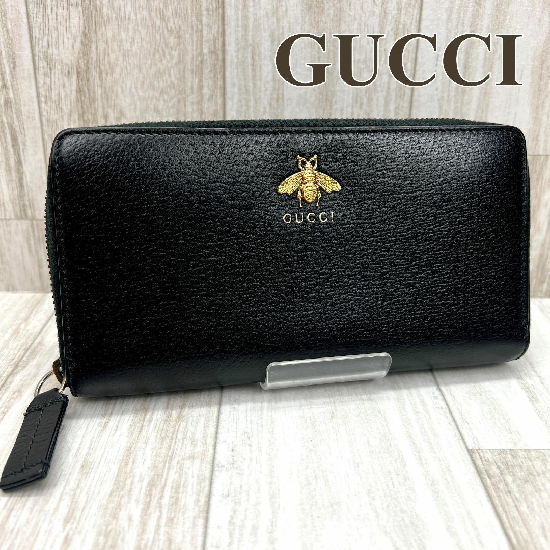 Gucci - グッチ GUCCI ラウンドファスナー長財布 アニマリエ 523667