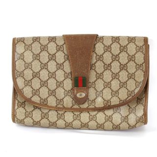 グッチ(Gucci)の『USED』 GUCCI グッチ 89・01・030 クラッチバッグ GGプラス ブラウン【中古】(クラッチバッグ)