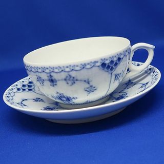 ロイヤルコペンハーゲン(ROYAL COPENHAGEN)の未使用 ロイヤルコペンハーゲン ブルーフルーテッド ハーフレース 081 082(グラス/カップ)