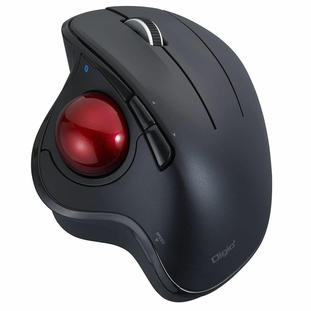 【色: ブラック】Digio2トラックボールマウス 角度可変 Bluetooth