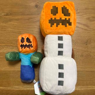 マイクラライト(MICRALITE)のマインクラフト　ハロウィン　ぬいぐるみ　2種セット(キャラクターグッズ)