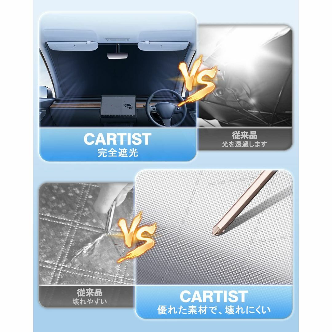 Cartist 【5重構造】 トヨタ カローラクロス フロントサンシェード Co 3